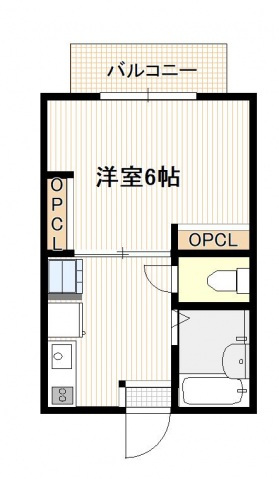 廿日市市物見西のアパートの間取り