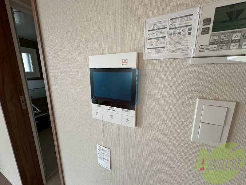 その他設備　モニタ付インターホンでセキュリティ面も安心です。