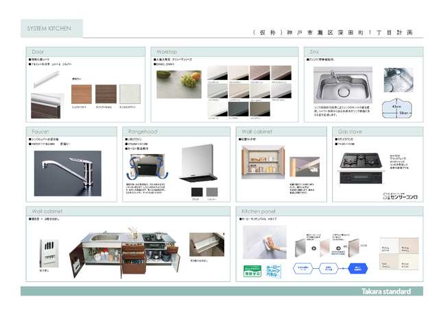キッチン　パースの為参考となります。