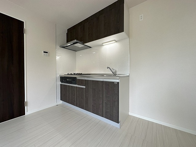 キッチン　2口コンロのシステムキッチンです。