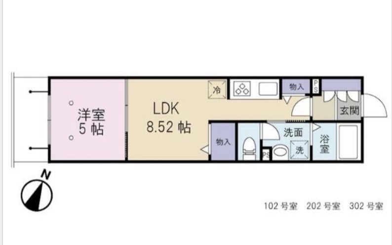 ＪＲ常磐線 亀有駅 徒歩16分 3階建 築13年の間取り写真