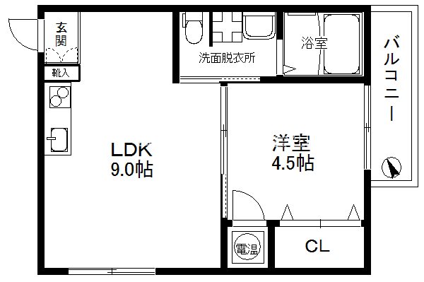 Fメゾン北加賀屋III番館の間取り写真