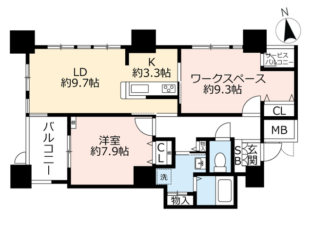 URアクアタウン納屋橋の間取り写真