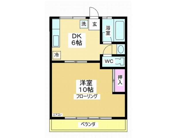コーポ町田の間取り写真