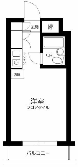 ＪＲ山手線 池袋駅 徒歩15分 5階建 築43年の間取り写真