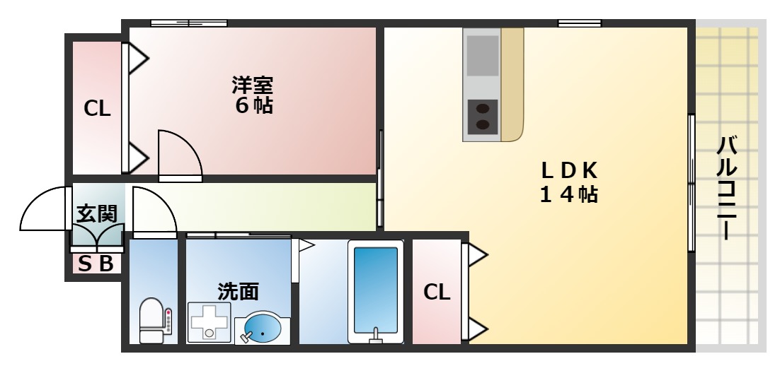 メゾンロイヤルKENの間取り写真