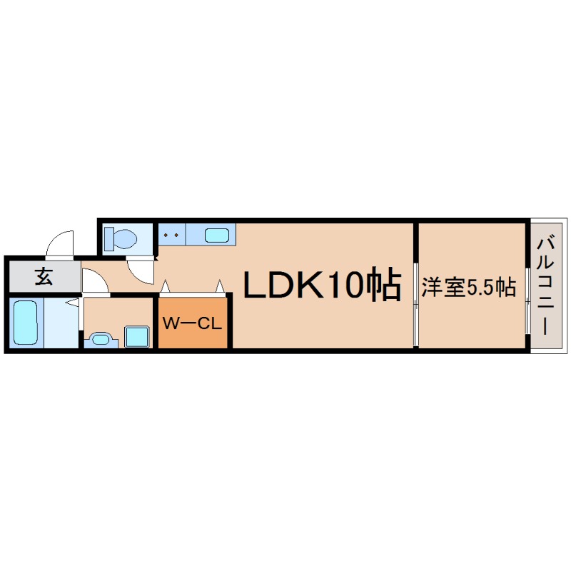 阪神本線 出屋敷駅 徒歩8分 3階建 築15年の間取り写真