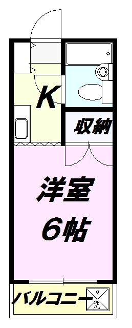 アレイフラッツ大舘の間取り写真