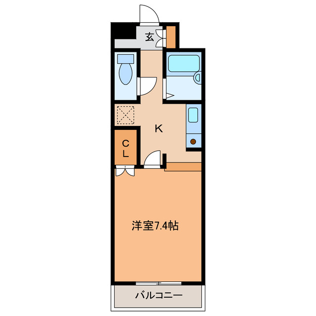 浜松市中央区野口町のマンションの間取り