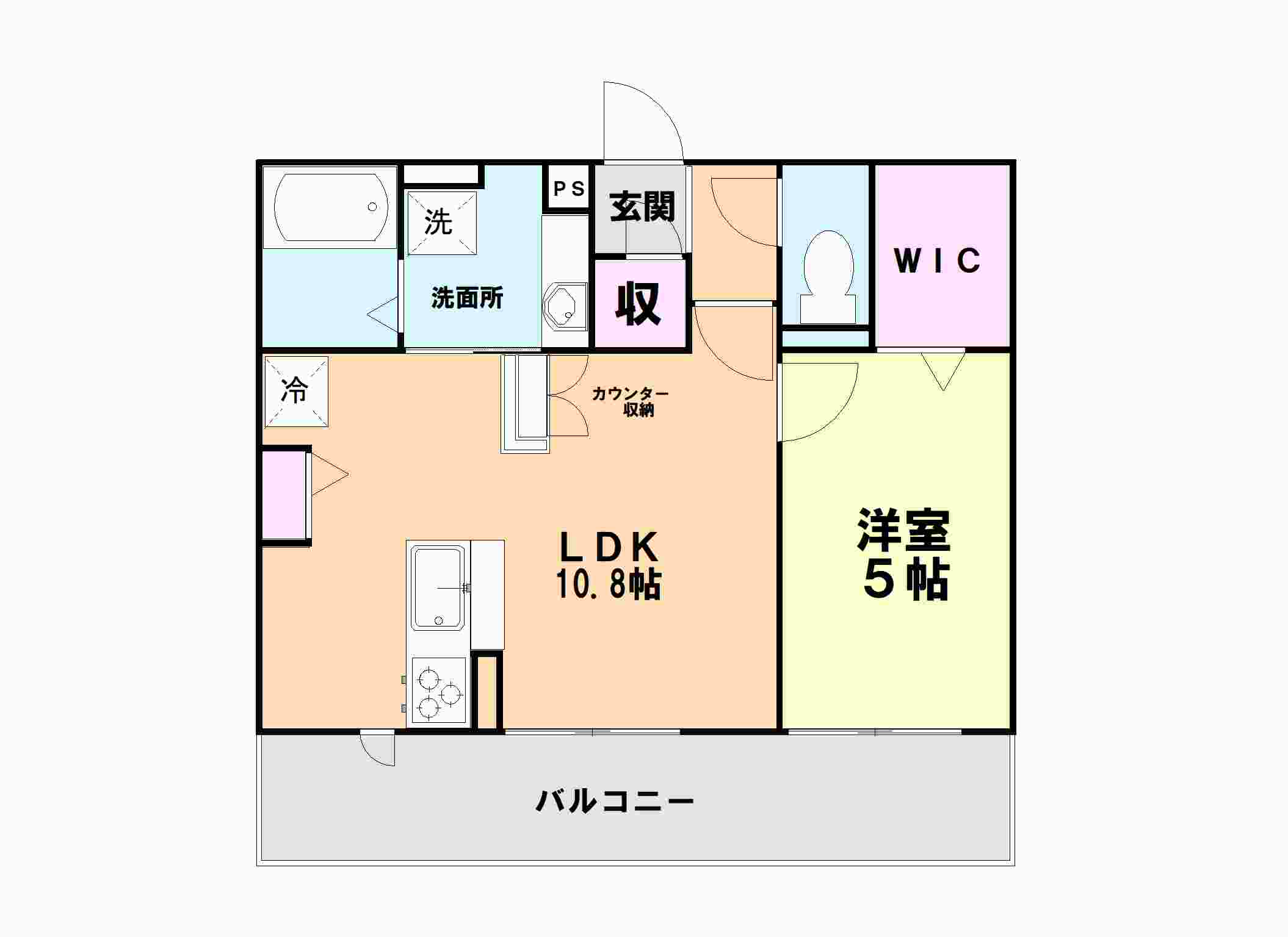 サンフィットハイツ十一号館の間取り