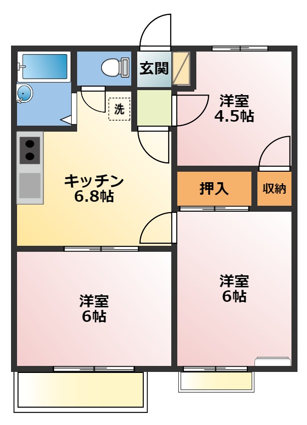 メゾン常盤の間取り