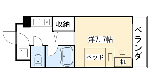 西宮市上甲子園のマンションの間取り