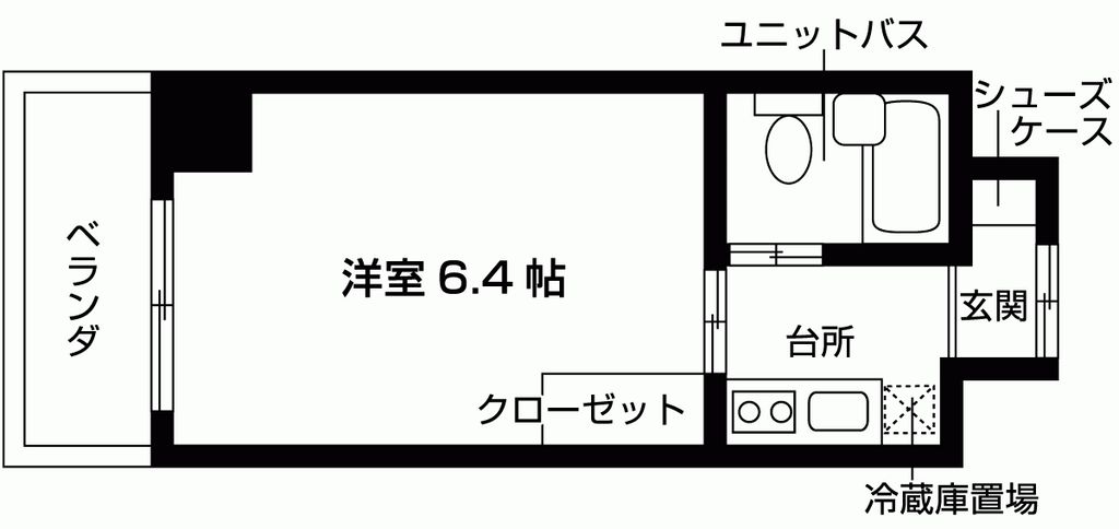 シャンブル72の間取り