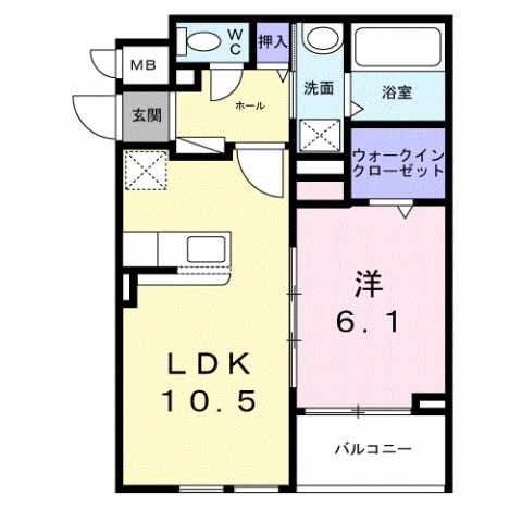 グレース讃良の間取り