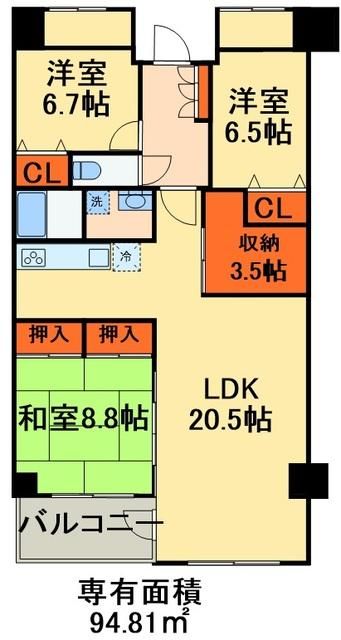 エルプレイス下総中山Iの間取り