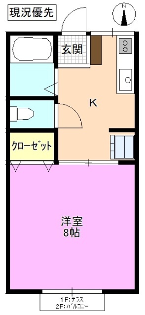 シティハイム笹賀の間取り