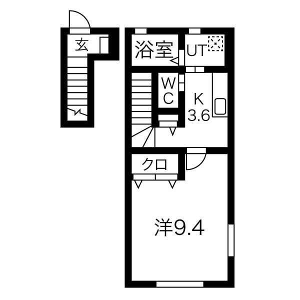 Fiore桜町　A棟の間取り