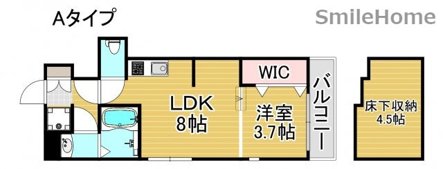 ハーモニーテラス西加賀屋の間取り