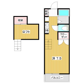 ロフトハウスこうのの間取り