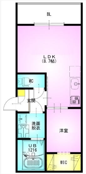 さいたま市北区土呂町のアパートの間取り