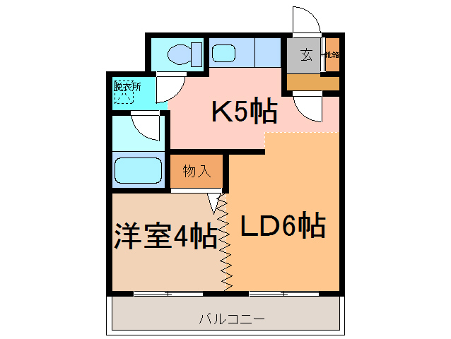 ベルトピア帯広IIの間取り