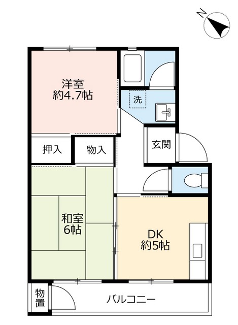 【ＵＲ小栗栖北の間取り】