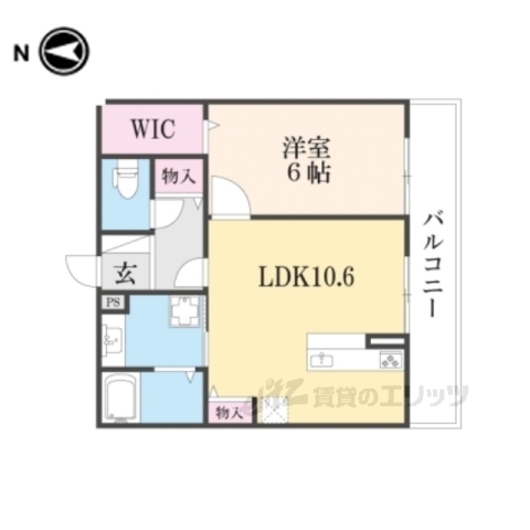 甲賀市水口町西林口のアパートの間取り