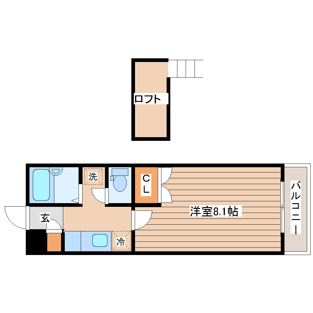 プリベール仙台21の間取り