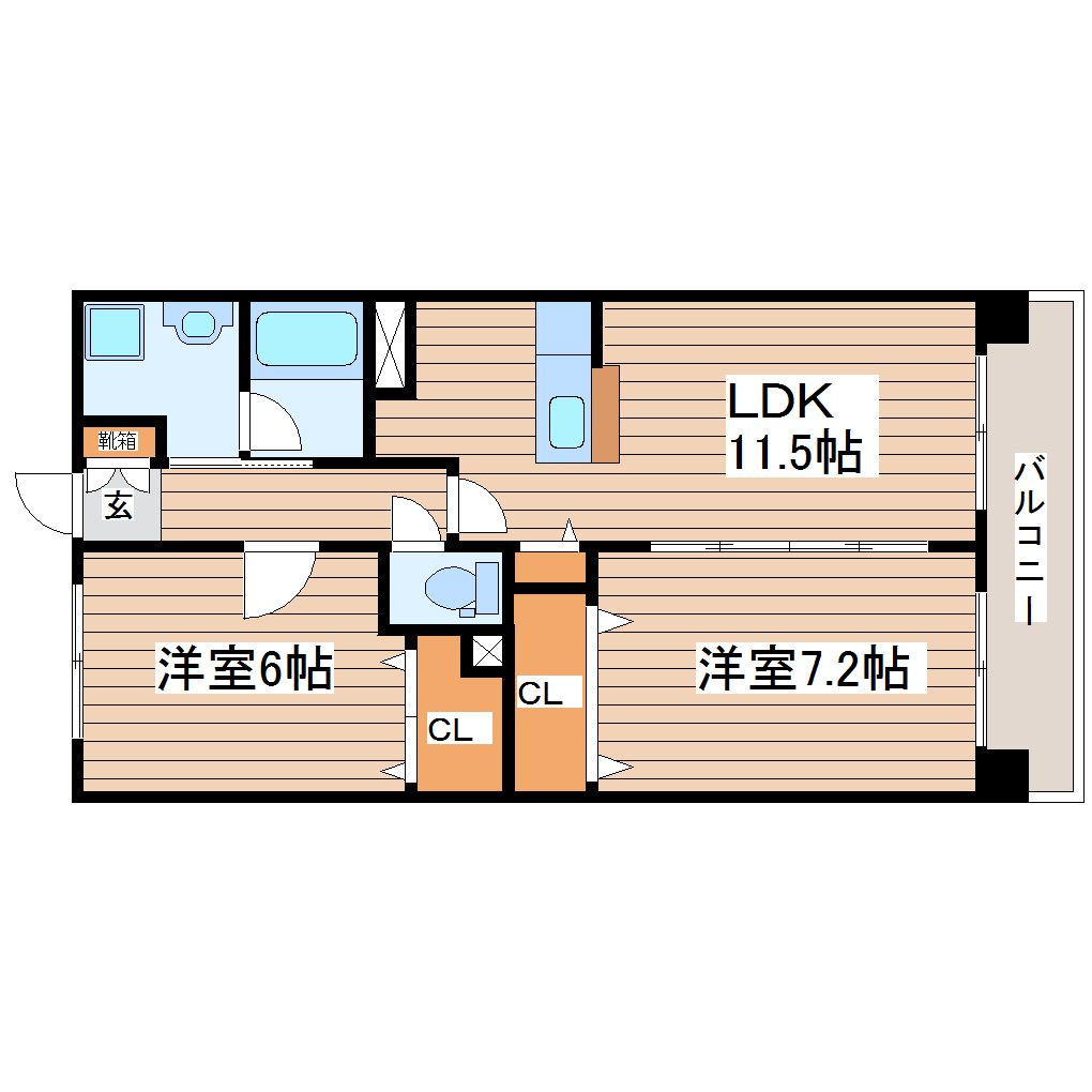 ドエル多賀城の間取り