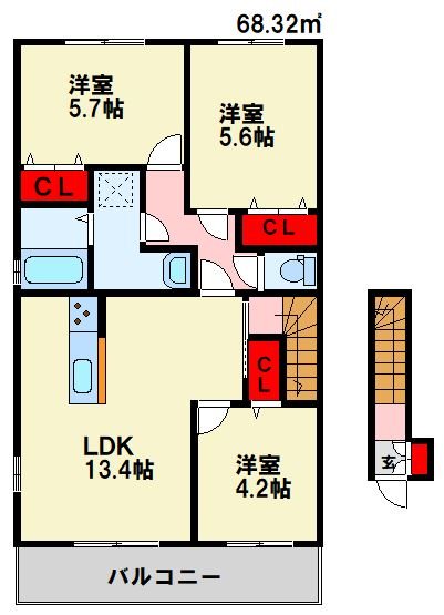 Legendハイム F棟の間取り