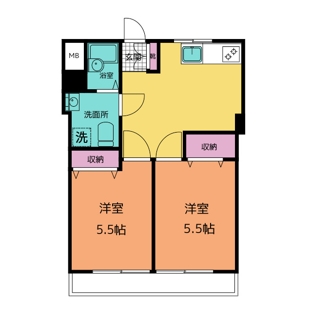 岡部ビルの間取り