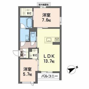 Ｅｃｌａｎｔ舟橋今町の間取り