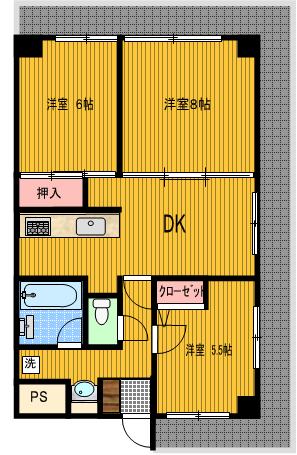 ハイネス第二福生の間取り