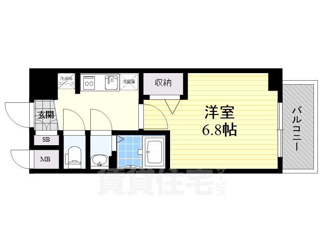 レシオス新大阪NORTHの間取り