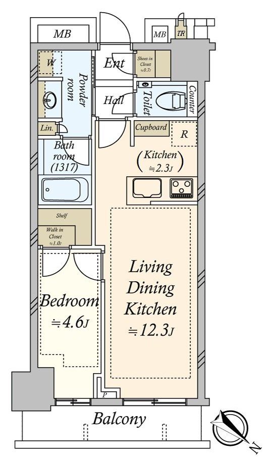 ＭＩＤ　ＴＯＷＥＲ　ＧＲＡＮＤの間取り