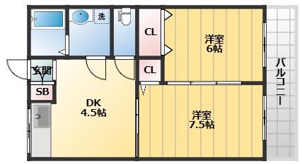 旭第1マンションの間取り