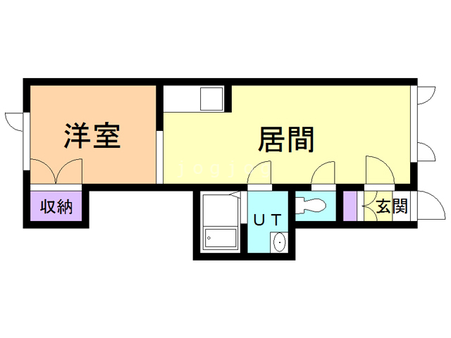 旭川市東四条のアパートの間取り