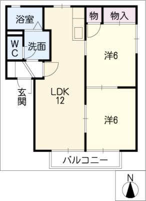 ルミエール星見ヶ丘Ｂ棟の間取り