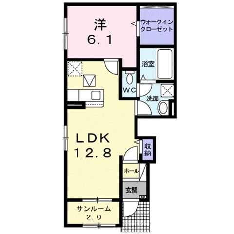 メゾンホープ　甲南Iの間取り