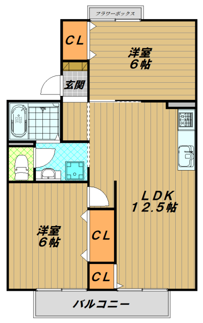 【セジュール白川台の間取り】