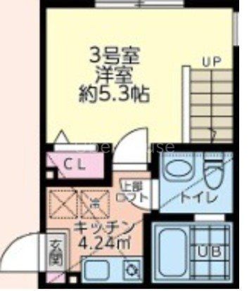 相模原市中央区鹿沼台のアパートの間取り