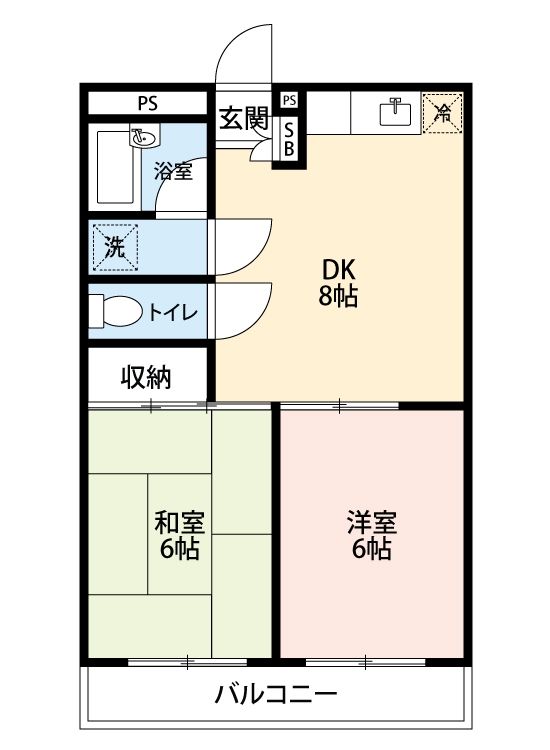 カサブランカ Iの間取り