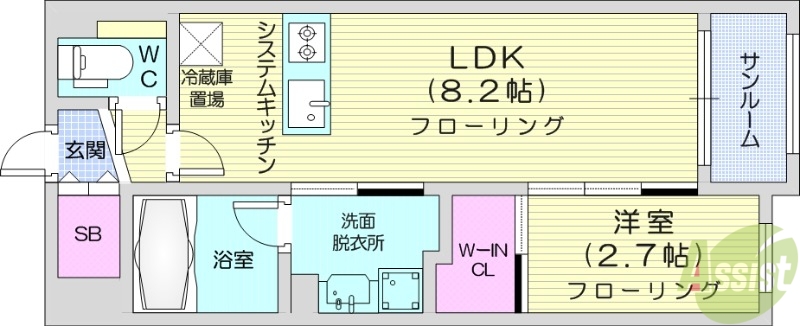 LiveCasa豊平の間取り