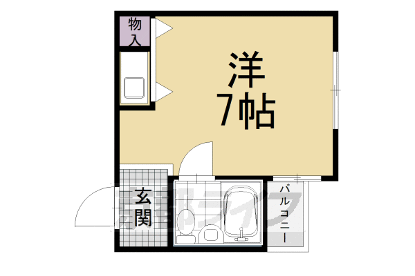 京都市下京区西前町のマンションの間取り