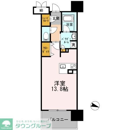 名古屋市中村区平池町のマンションの間取り