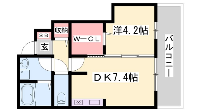 セジュール大津新町の間取り