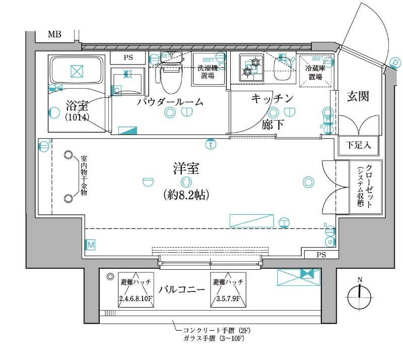 レアライズ日暮里EASTの間取り