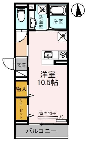 戸田市大字新曽のアパートの間取り