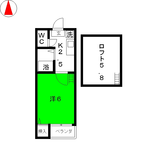 アミティエ喜多山の間取り