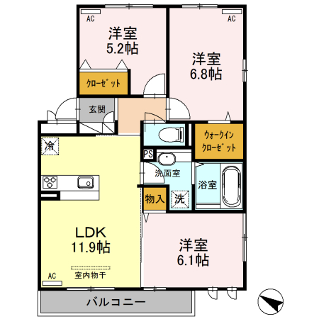 セジュールナガノ2017の間取り